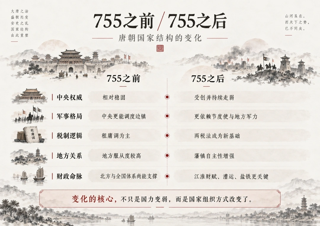 755之前与755之后:唐朝国家结构的变化
